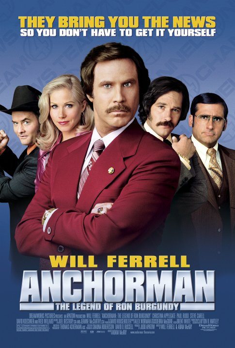 Anchorman: The Legend of Ron Burgundy Movie Poster